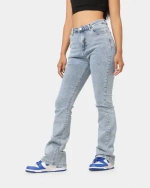 XXIII Women's Raquel Flare Rip Knee Jeans Blue