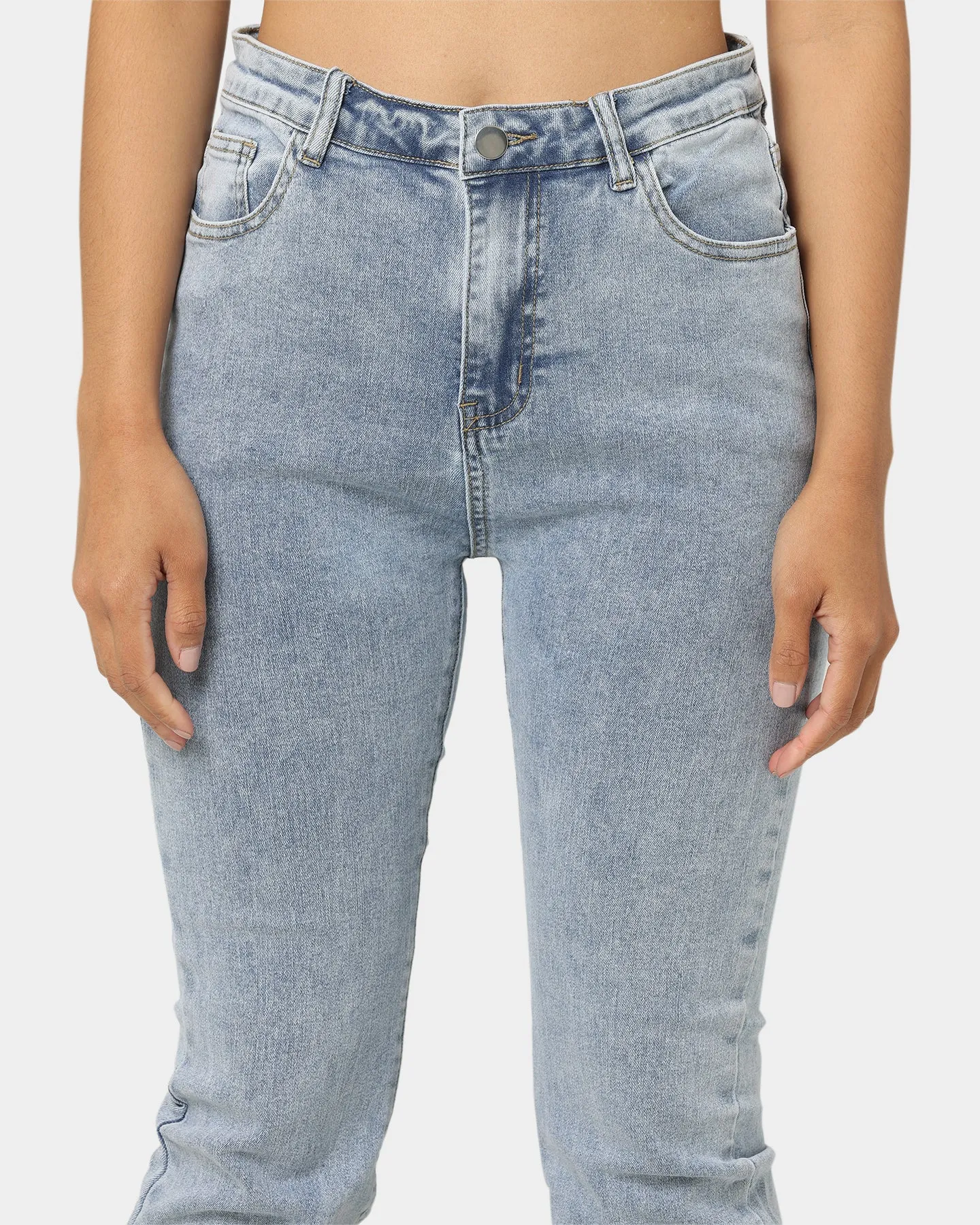 XXIII Women's Raquel Flare Rip Knee Jeans Blue
