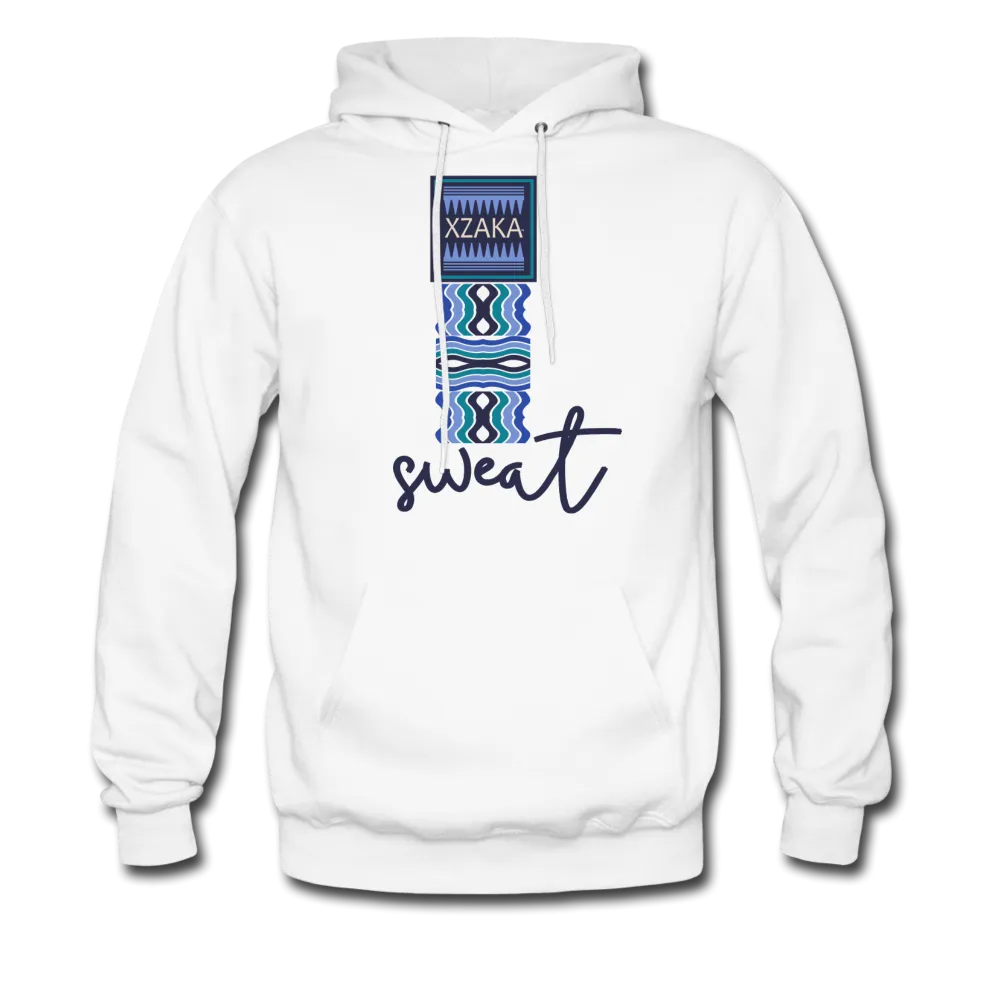 XZAKA - Men "SWEAT" Motivational Hoodie - WHT