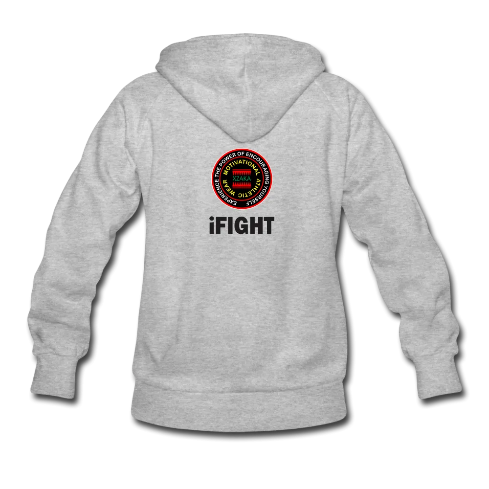 XZAKA Women "iFIGHT" Motivational Hoodie - W1256