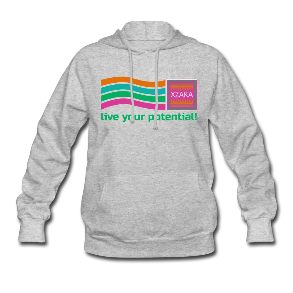 XZAKA Women "Live Your Potential" Motivational Hoodie - W1293
