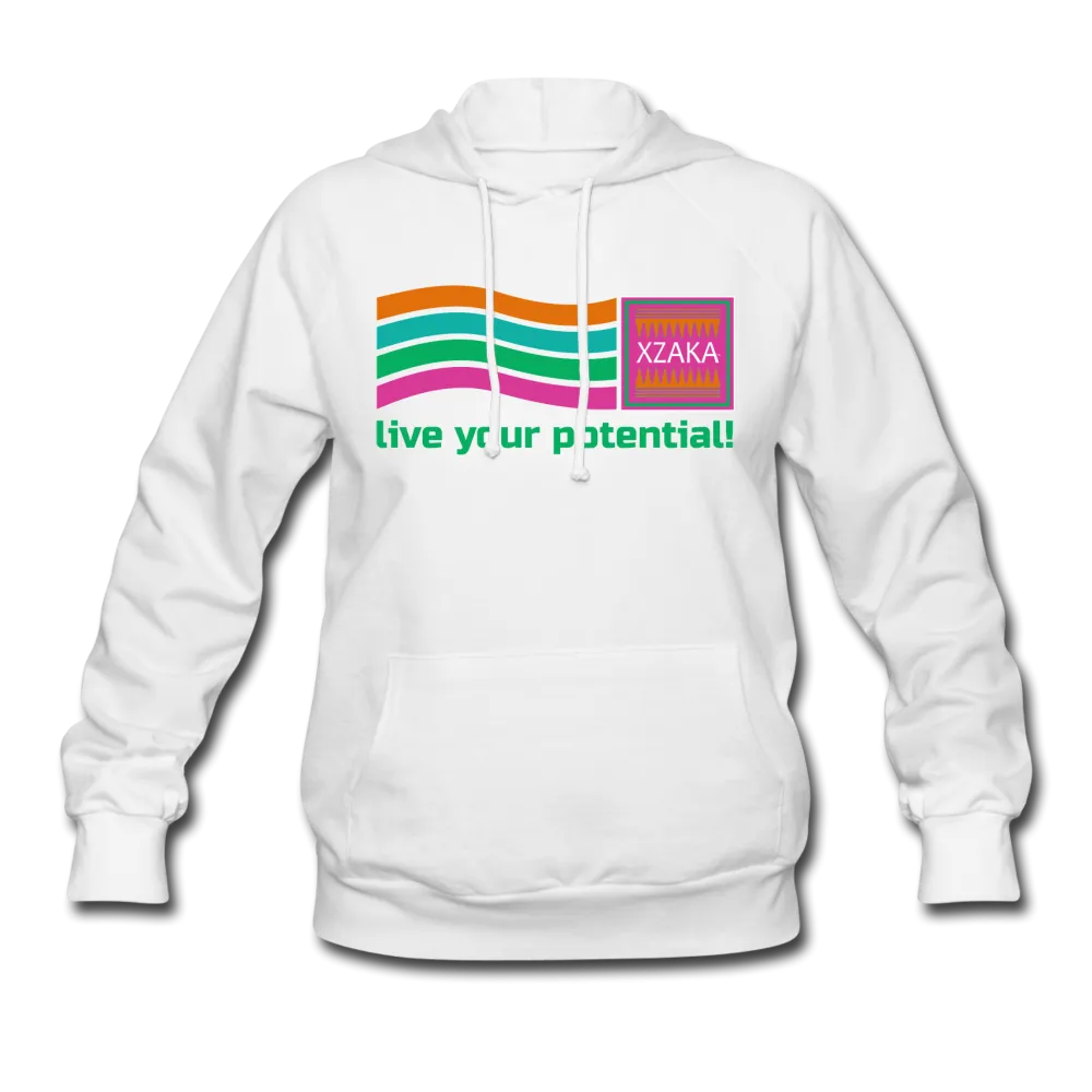 XZAKA Women "Live Your Potential" Motivational Hoodie - W1293