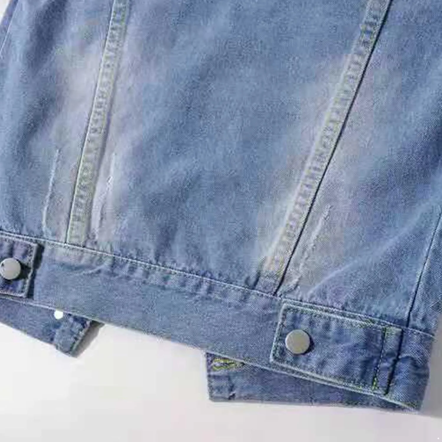 YEAHDOR Womens Trucker Denim Jackets 3/4 Sleeve Basic Button Down Jean Coats Casual Outerwear