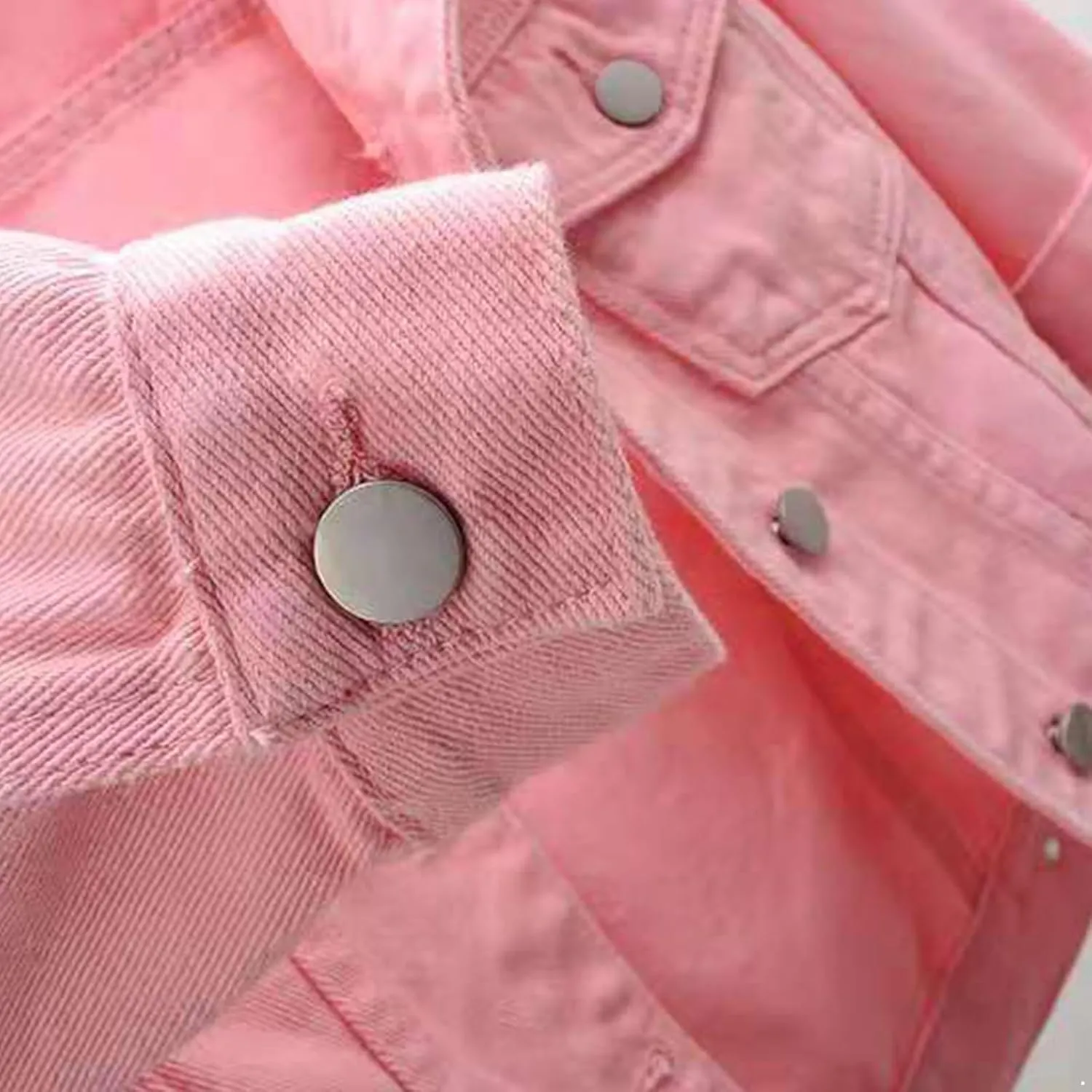 YEAHDOR Womens Trucker Denim Jackets 3/4 Sleeve Basic Button Down Jean Coats Casual Outerwear
