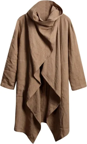 Ymosrh Men's Winter Dress Coat Trench Slim Fit Lightweight Long Jacket Casual Overcoat Men, L-5XL