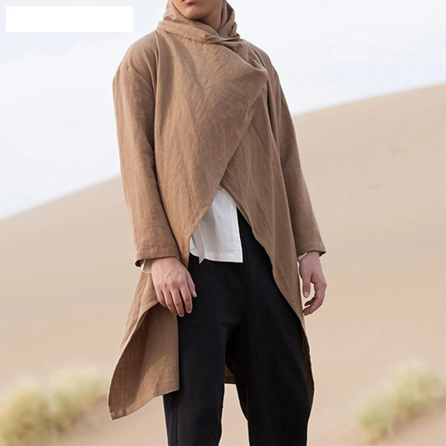 Ymosrh Men's Winter Dress Coat Trench Slim Fit Lightweight Long Jacket Casual Overcoat Men, L-5XL