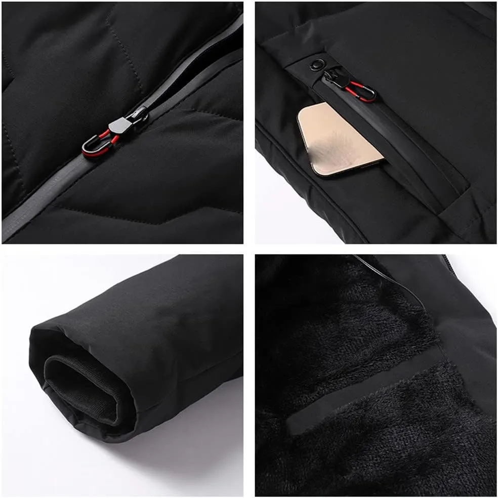 Youllyuu Men Winter Parkas Warm Thick Parkas Jacket Coat Autumn Outwear Classic Hooded Parkas