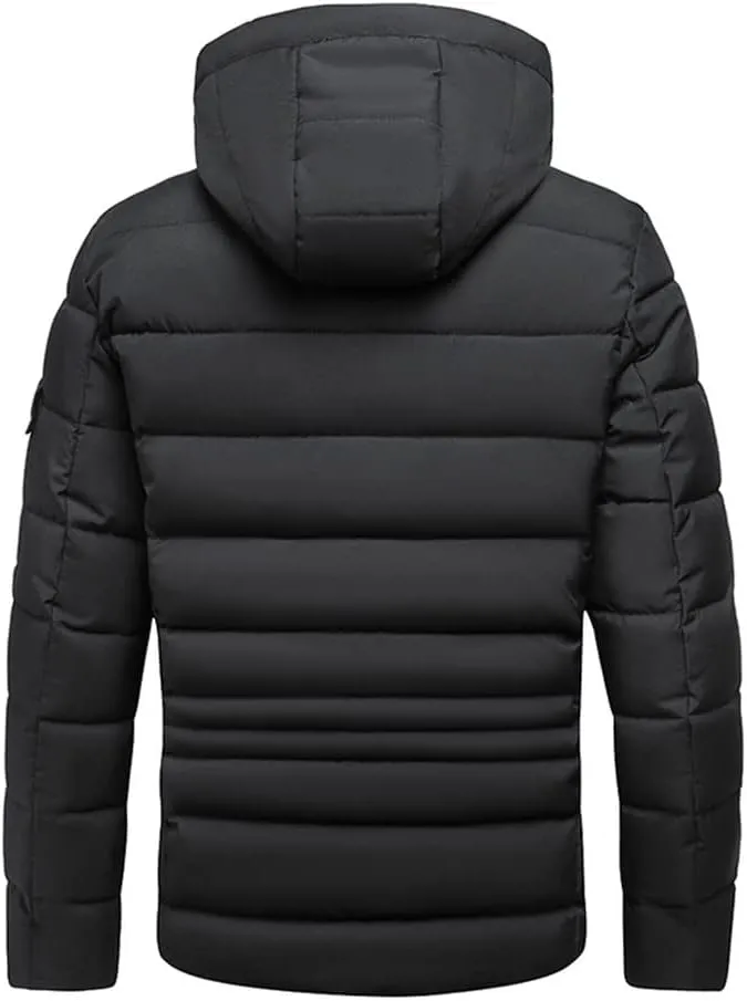 Youllyuu Men Winter Parkas Warm Thick Parkas Jacket Coat Autumn Outwear Classic Hooded Parkas