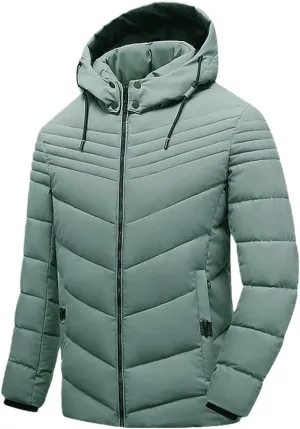 Youllyuu Winter Casual Parkas Men Fleece Warm Thick Parkas Coat Autumn Classic Hooded Parkas Jacket
