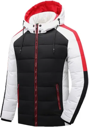 Youllyuu Winter Casual Parkas Men Fleece Warm Thick Parkas Coat Autumn Classic Hooded Parkas Jacket