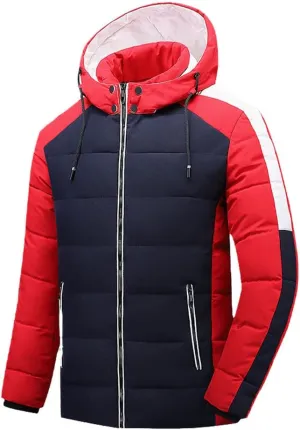 Youllyuu Winter Casual Parkas Men Fleece Warm Thick Parkas Coat Autumn Classic Hooded Parkas Jacket