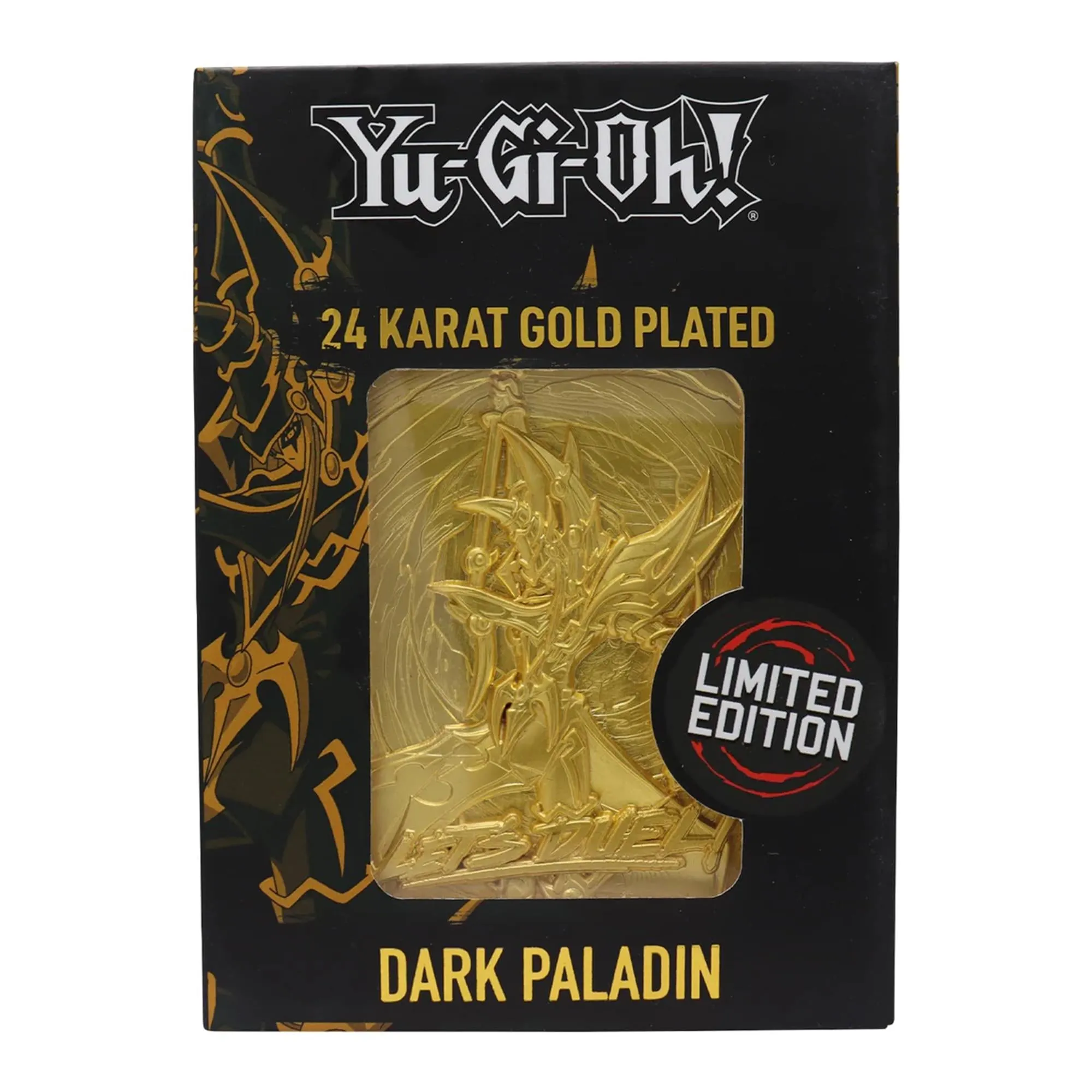 Yu-Gi-Oh! Limited Edition 24k Gold Plated Metal Card | Dark Paladin