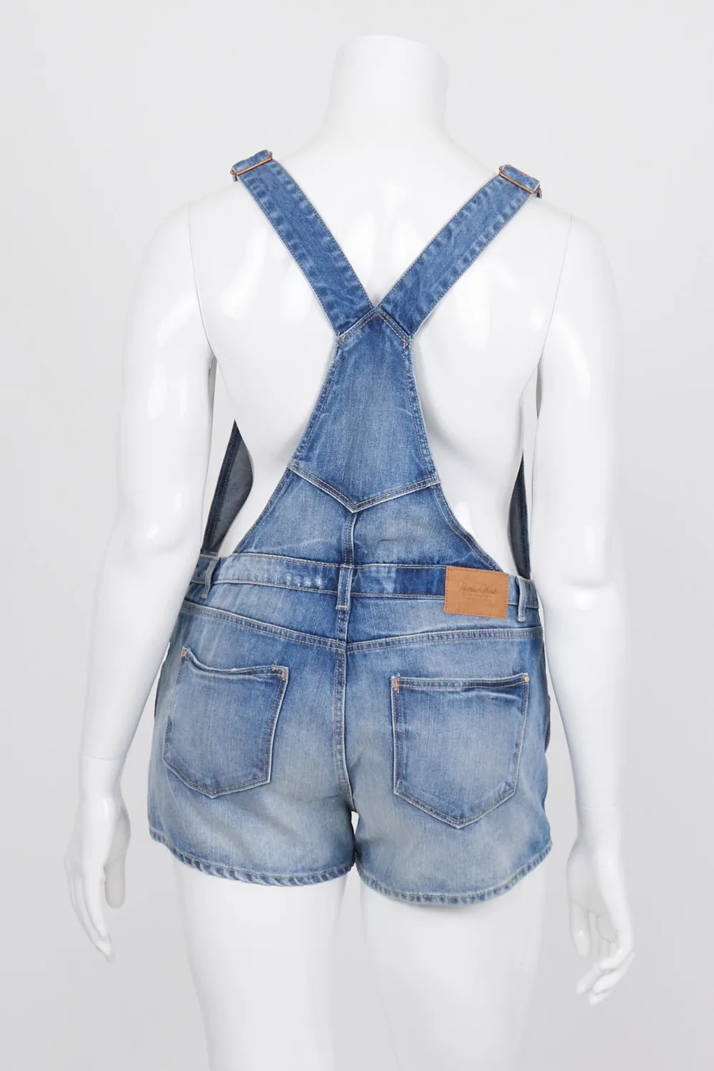 ZARA Blue Denim Overalls L