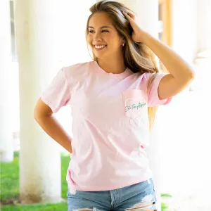 Zeta Tau Alpha Heart Pocket T-Shirt - Blossom