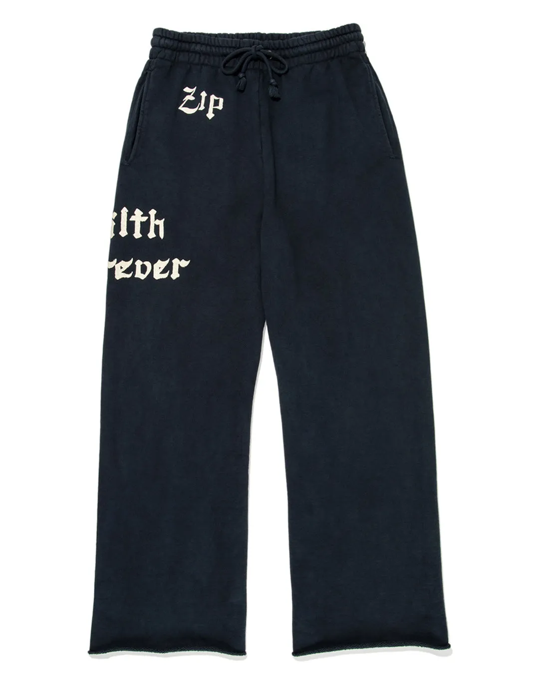 ZIP DAMAGED SWEAT PANTS