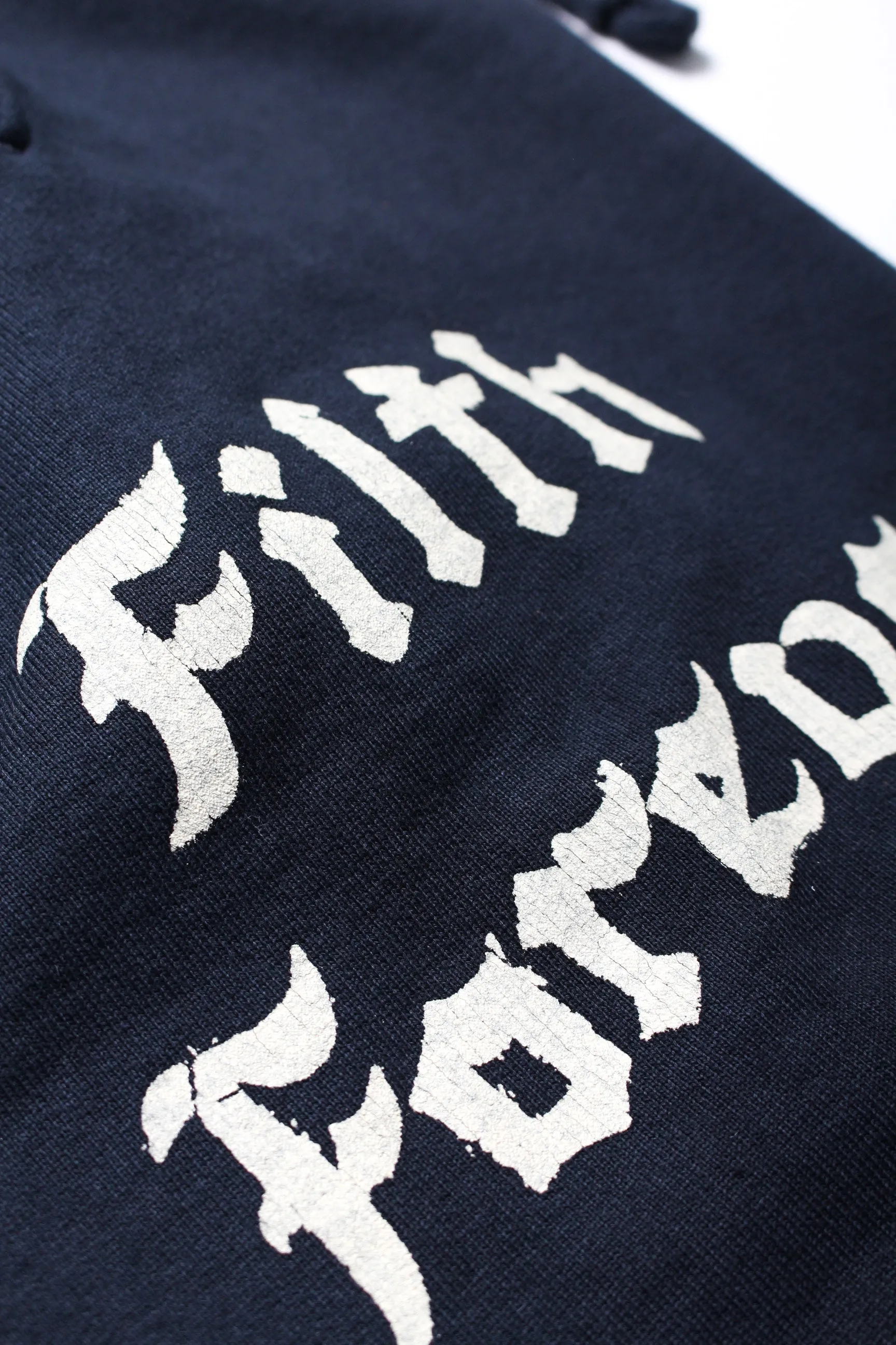 ZIP DAMAGED SWEAT PANTS