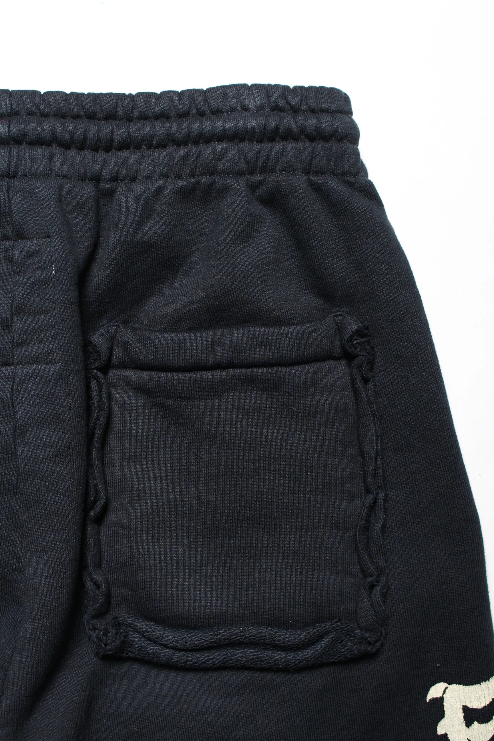 ZIP DAMAGED SWEAT PANTS
