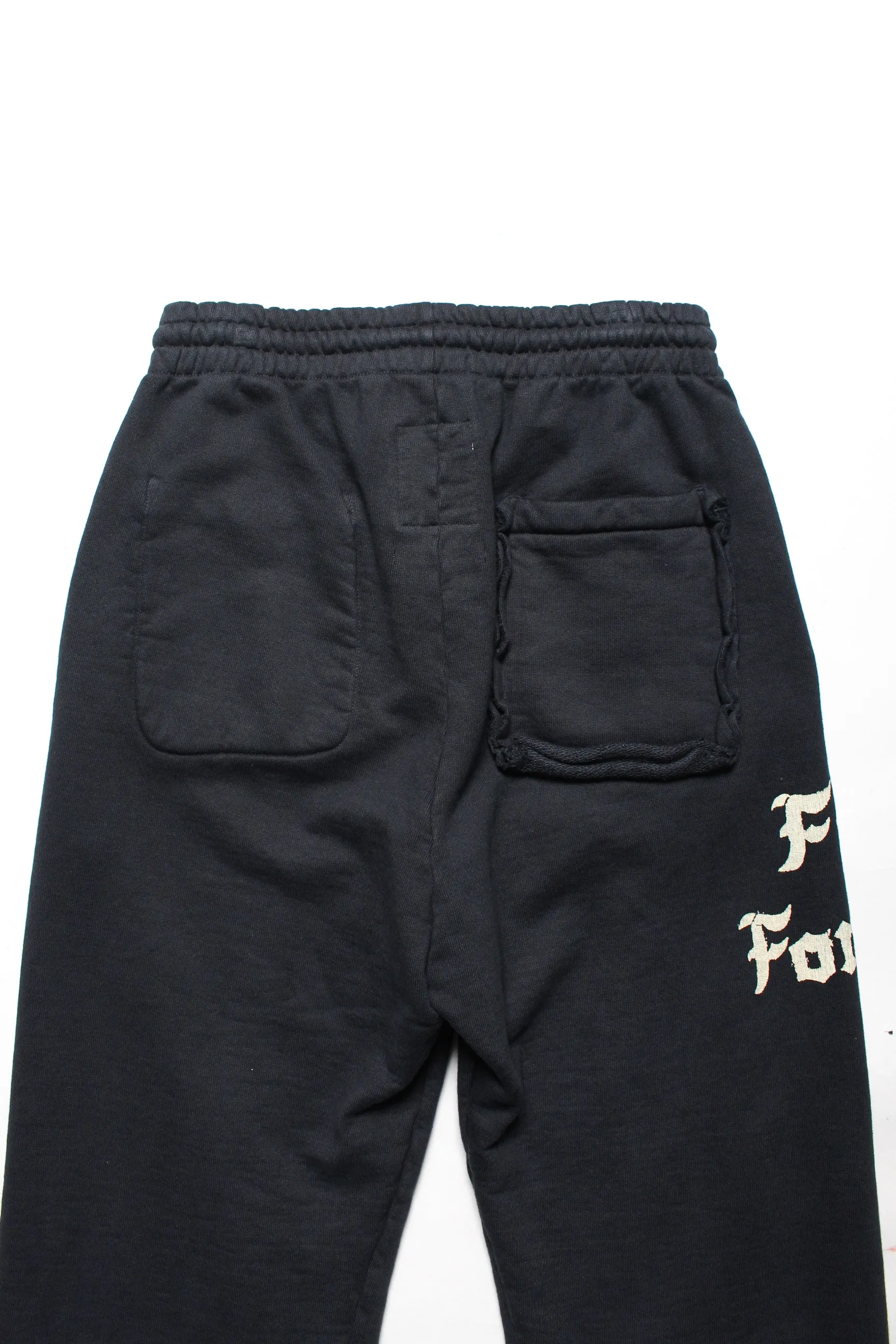 ZIP DAMAGED SWEAT PANTS